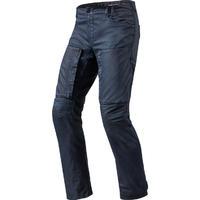 rev it recon solid dark blue motorcycle jeans