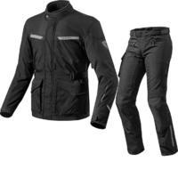 Rev It Enterprise 2 Motorcycle Jacket & Trousers Black Kit