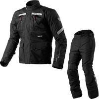 Rev It Neptune GTX Motorcycle Jacket and Trousers Black Kit