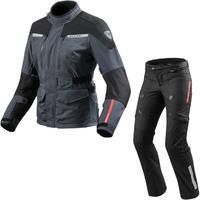 Rev It Horizon 2 Ladies Motorcycle Jacket & Trousers Anthracite Black Kit