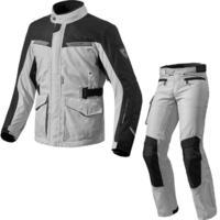 rev it enterprise 2 motorcycle jacket amp trousers black silver kit