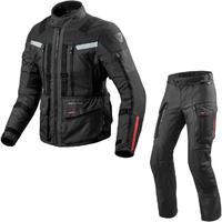 Rev It Sand 3 Motorcycle Jacket & Trousers Black Kit