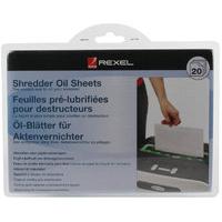 rexel shredder oil sheets 20 pack