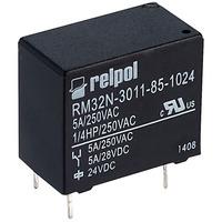Relpol RM32N-3011-85-1024 SPDT Miniature Relay 24V 5A PCB
