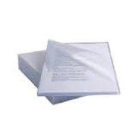 Rexel Anti Slip Cut Flush Folders Clear Pack of 25