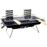 redwood leisure steel hibachi bbq