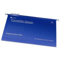 Rexel Crystalfile Classic Suspension File Complete A4 Blue (Pack of 50)