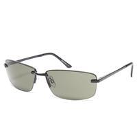 red mens rimless sunglasses grey