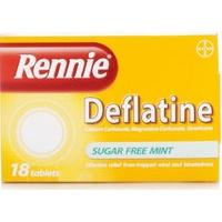 Rennie Deflatine Sugar Free Mint X 18 Tablets
