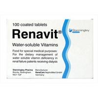 renavit water soluble vitamins 100 coated tablets