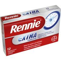 rennie extra tablets 12