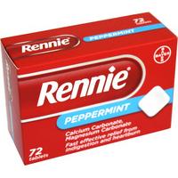 rennie peppermint tablets 72