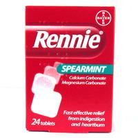 Rennie Spearmint 24 Pack