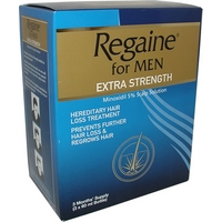 regaine extra strength for men 3 x 60ml solution