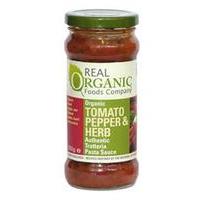 real oragnic foods real org tomato pepper herb 350g