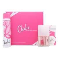 revlon charlie pink gift set 30ml edt spray 75ml body spray