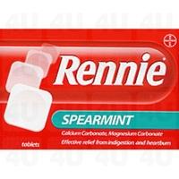 rennie spearmint flavoured 48 tablets