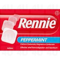Rennie Peppermint Flavoured 48 Tablets