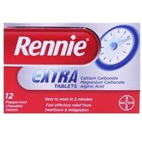 rennie extra tablets