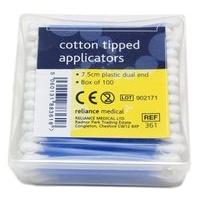 reliance medical cotton tipped applicators earbuds