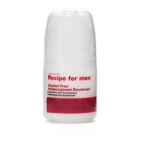 recipe for men alcohol free antiperspirant roll on deodorant 60ml