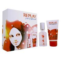 replay replay your fragrance edt spray 20ml shower gel 50ml giftset