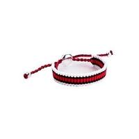 red and black friendship bracelet