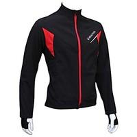 Realtoo Cycling Jacket Women\'s Men\'s Unisex Bike Jacket Fleece Jackets TopsWaterproof Breathable Thermal / Warm Windproof Fleece Lining