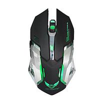 rechargeable wireless gaming mouse 7 color backlight breath comfort ga ...
