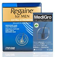Regaine Extra Strength & MediGro Advanced Hair Supplement Treatment Pack For Men