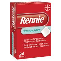 Rennie Sugar Free 24pk