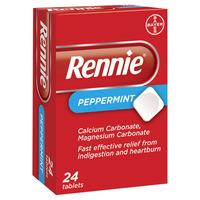 Rennie Peppermint 24 Tablets