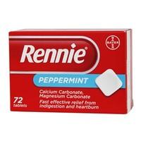 Rennie Peppermint 72 Tablets