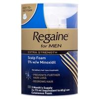 regaine foam extra strength for men triple pack