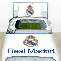 Real Madrid Stadium Duvet - Single, White