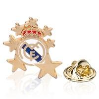 Real Madrid Crest Star Pin Badge, N/A