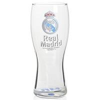 Real Madrid Pint Glass - Blue Base, Clear