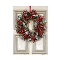 red berry wreath christmas cards