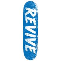 revive sketch skateboard deck bluewhite