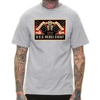 Rebel8 USSR8 T-Shirt - Heather Grey