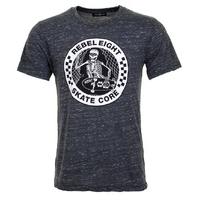 Rebel8 Burnout Womens T-Shirt - Grey