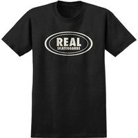 Real Oval T-Shirt - Black/Heather