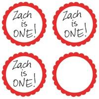Red Party Labels