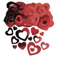 red heart confetti