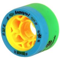 Reckless Morph Dual Durometer Derby Wheels-93A/97A- Green