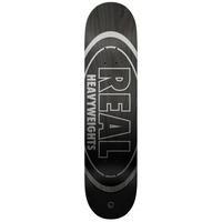 real heavyweights skateboard deck black 85