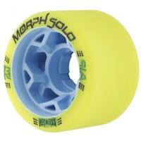 reckless morph solo 59mm roller skate wheels lime 91a pack of 4