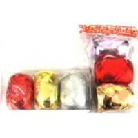 Red, Silver & Gold Pack Of 3 Gift Ribbon Cops