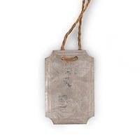 Rectangular Tin Tags with Jute Hangers