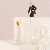 Reaching Bride and Helpful Groom Mix & Match Cake Toppers - Groom \